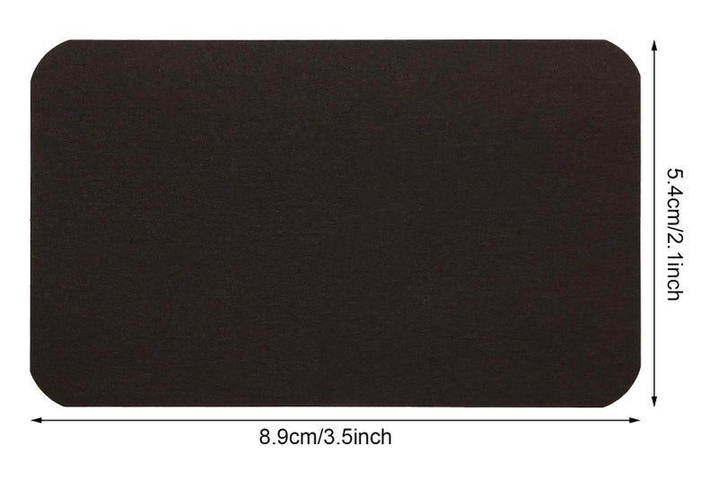 Penta Angel 100 Pcs Mini Paper Blank Gift Notes Cards DIY Craft Small Word Business Message Cards (Black) - Image 2